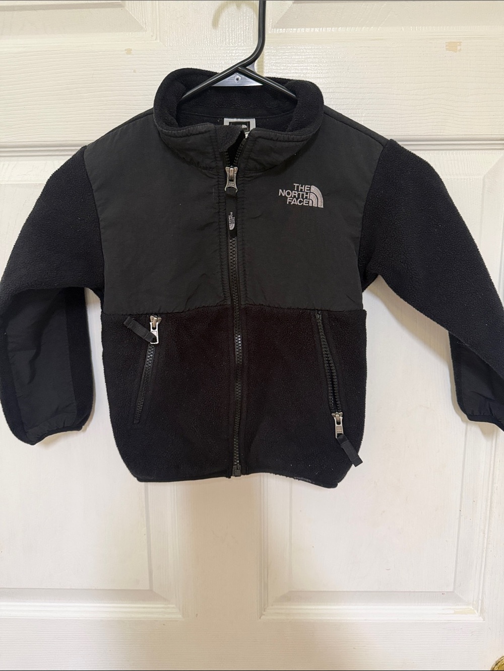 The North Face Kids Black Zip Fleece Jacket